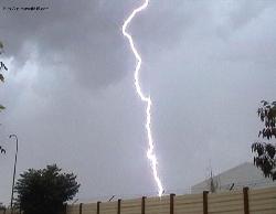 Close Lightning - This lightning strike is about 320 meters away.