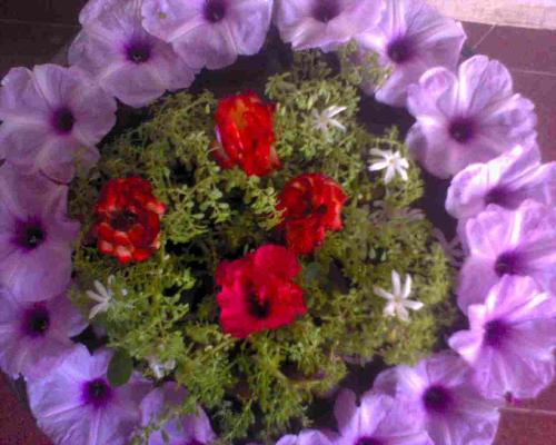 floral decor! - mym mums work of art!
