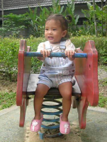 My baby - My baby having good time at the zoo.