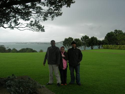 New Zealand - My colleague and me in New Zealand. It was so windy that day.