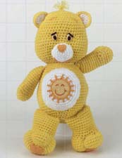 Crochet toys - Carebear - Here is a picture of a crochet carebear I am working on.  Only that the one I am making is pink - I think it's the rainbow bear.