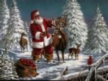 Santa - Santa and his reindeer.