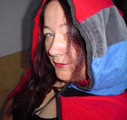 A friend made this cloak for me. - Cozy way to stay warm.