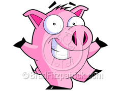pig - cartoon pig