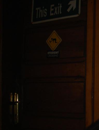 an strange door - this door is one specialy for a club