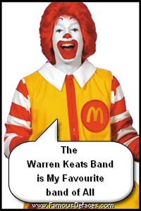 Ronald McDonald - Ronald McDonald made with famous faces generator.  http://www.famousdefaces.com/