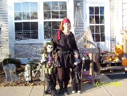 Halloween - This is a photo of me and my boys just before a halloween party.