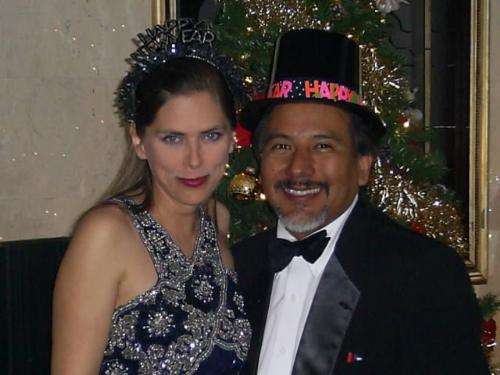 New Year 2006 - My husband and I ringing in 2006