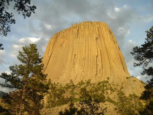 Devil's Tower - Photo shot while on vacation June 2006. Looking up at Devil's Tower.