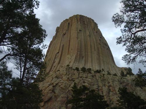 Devil's Tower - Photo shot June 2006 while on vacation. At the base of Devil's Tower looking up.
