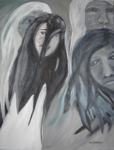 My total done painting  - Abstract painting by Carla Barbosa