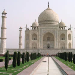 Taj Mahal - One of seven wonders in the world.