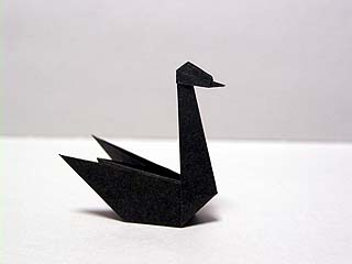 An origami swan - An origami swan