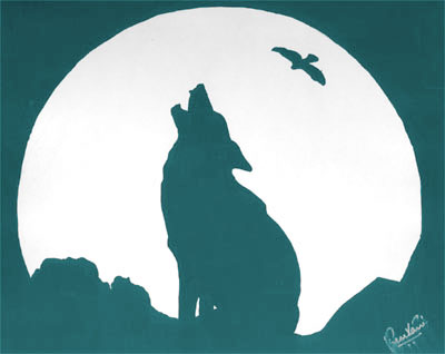 Night Cries - This is a painting I did for one of my poems echoing the cries of the night