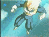 my fav cartoon - vegeta bringing up his enegery level