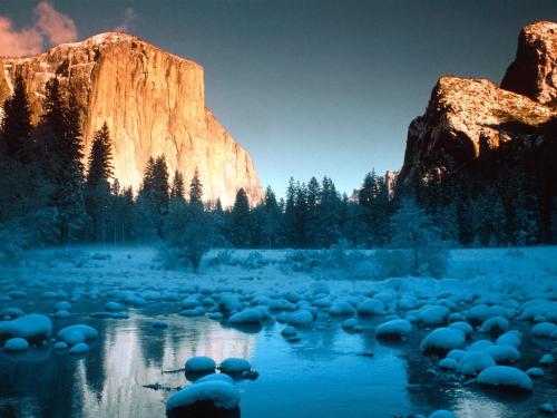 El Capitan as seen from the Merced River, Yosemi - Destination - El Capitan as seen from the Merced River, Yosemi............ Best locations from around the world ... Truly an adventurer's paradise...High Resolution Photography