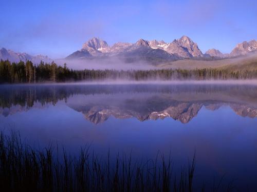 Morning at Little Redfish Lake, Idaho - 1600x120 - Destination - Morning at Little Redfish Lake, Idaho - 1600x120............ Best locations from around the world ... Truly an adventurer's paradise...High Resolution Photography