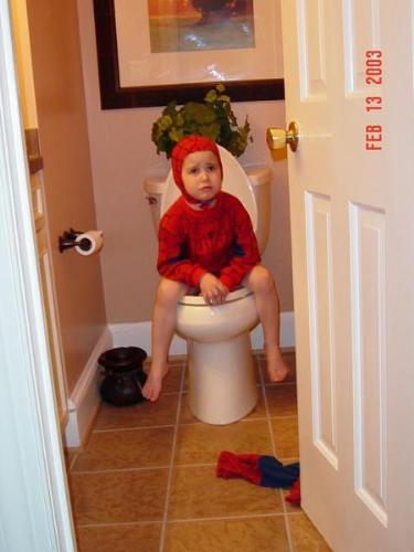 Spiderboy - The kid who loves spiderman even in the CR wears his costume. :))