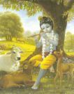 krishna - Krishna paying flute