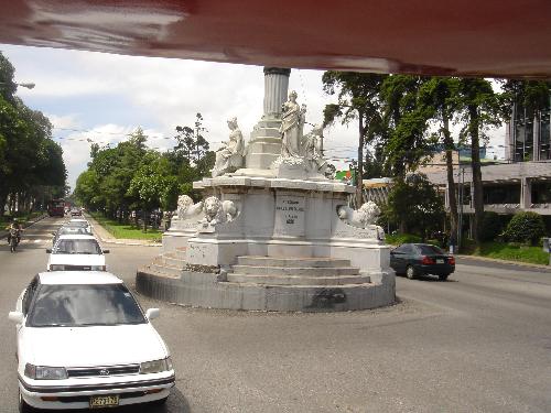 Scenes from Guatemala City - Avenida de las Reformas in Guatemala City, Guatemala