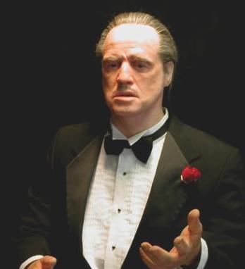 Don Corleone - This is Don Corleone, the head of the Corleone family in the first movie!