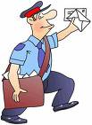 mail man - delivering
