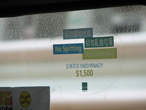 No Spitting - no spitting sign