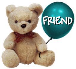 bear - bear giving baloon for friendship