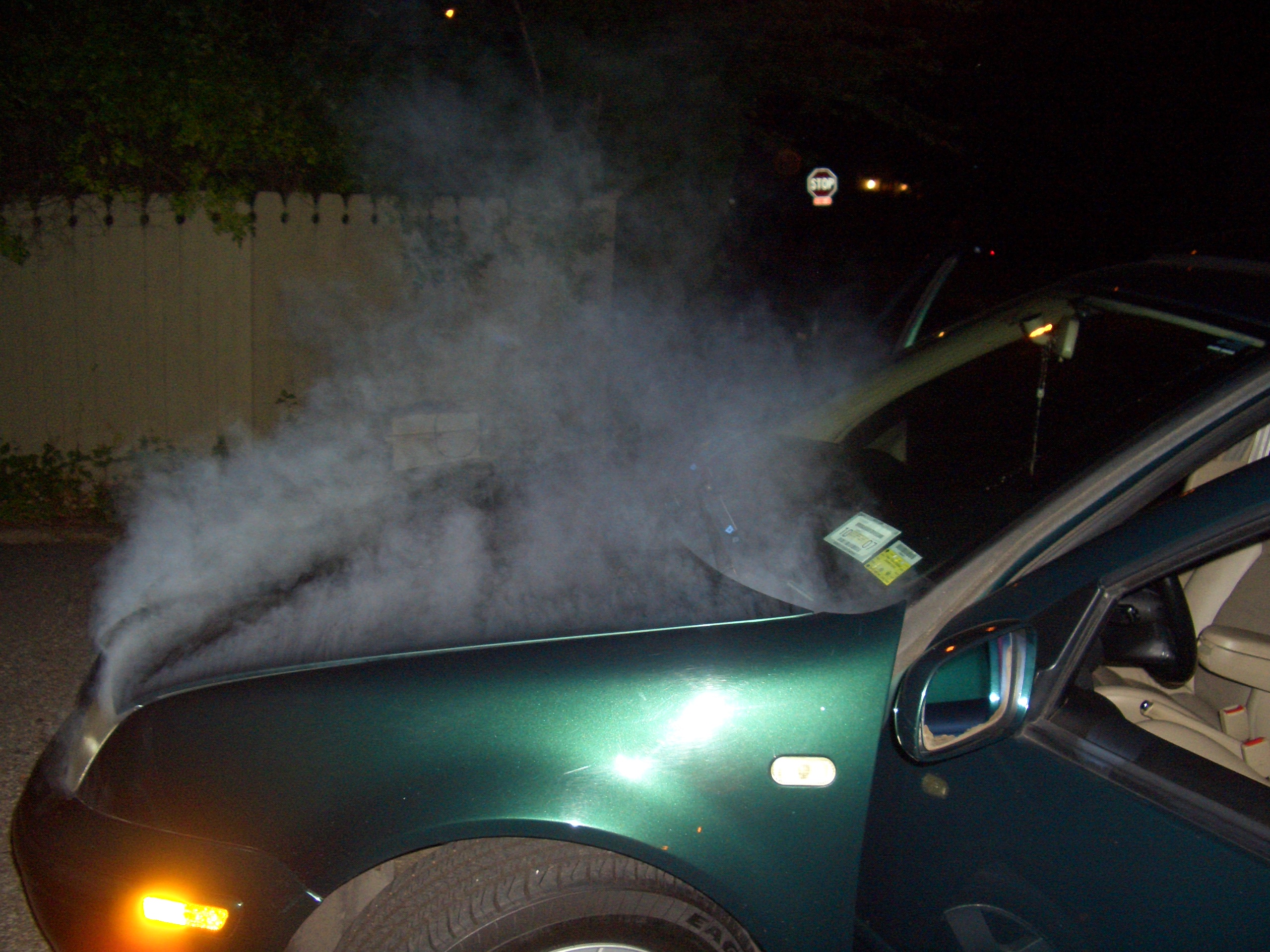 my friends car  - my friends car after driveing to fast and hitting a bump