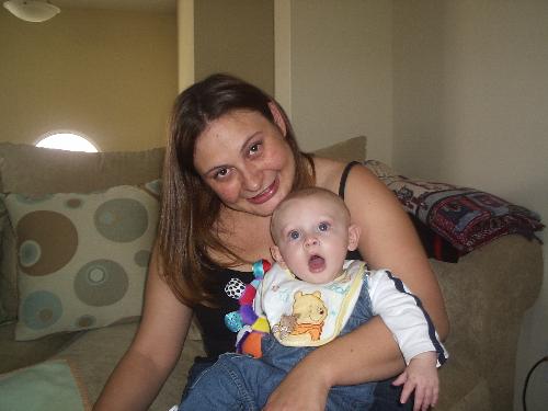 Me and Momma - My son at six months and me. He always yawns when we take a picture together. I guess mommy is just boring!