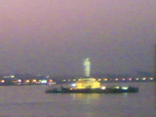 Buddha statue ! - Buddha statue at Hussain sagar!