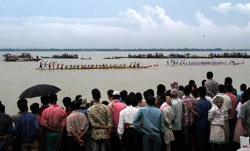 boat race,traditional,assam - traditional boat race at assam,india