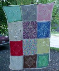 afghan I made - This is an afghan I crocheted using scrap yarn.  We still use it.
