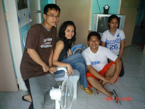 housemates - it's me with my housemates..rendy, kuya marc and angel