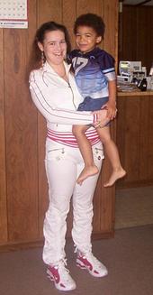 Me and My son Prince Aviunce - This is a pic of me and my youngest son taken in our home.