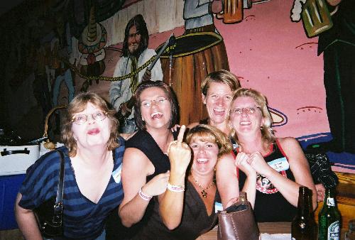 20 year reunion drunk pics - Yep, that's exactly what this pic shows.  Me and some of my homegirls at our 20 yr reunion completely sloshed and having a blast!!