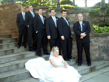 Me and the guys! - Me and my groomsmen! This was taken at the River Walk after our wedding!