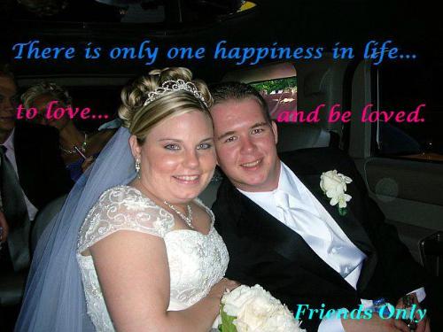In the Limo - My husband and I in the limo after our wedding!