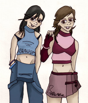 Me and Raven - the first girl is Raven cuz she is random and im the brown haired girl!