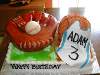 A sweet Birthday Cake - Adams birthday cake, baseball themed