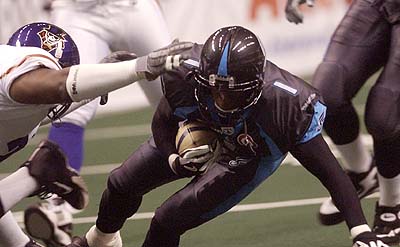 Philadelphia Soul's player in action - Philadelphia Soul's player in action during a game.