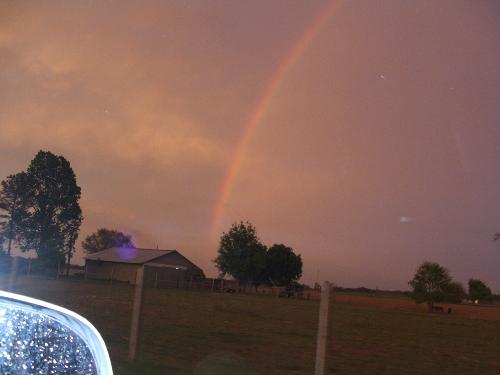 Rainbows - Whenever it rains there are always 2 or 3 rainbows to be found when it is over.
