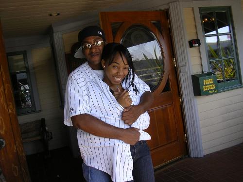 Im happy - This is my husband and I at his dinner for his one year deployment in San diego , California