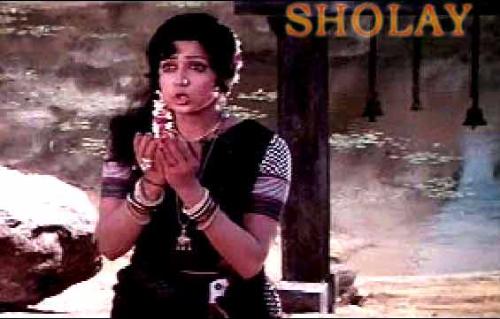 Hemamalini in 'sholay' - Hemamalini in 'sholay'
