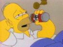 drinking with homer - drinking beer with homer simpson