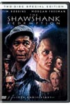 Shawshank - Andy Dufresne, a mild mannered New England banker, is convicted of murdering his wife and her lover. Despised at first by the other inmates because of his introverted manner, Andy slowly forges an unlikely friendship with Red, a seasoned lifer and his gang. Soon, Andy also becomes popular with the prison guards, including the vicious Captain Hadley who offers him protection against the jail's rougher convicts in exchange for financial counseling. The prison warden also takes advantage of Andy's banking knowledge by exchanging privileges for creative bookkeeping. Over a twenty year period, Andy is able to maintain his sanity and dignity in prison not by physical force but by mental force. His smarts and confidence keep him going and he is able to teach the other prisoners that hope is the ultimate means of survival.