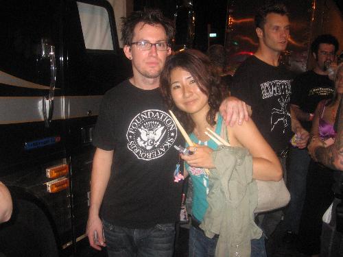 Sam(Drummer of Chevelle) and me :) - I took this in NYC when they had a show :)
Sam is a great drummer :) Sam(Drummer of Chevelle) and me :) - I took this in NYC when they had a show :)
Sam is a great drummer :)