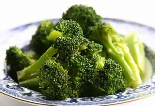 steamed broccoli :) - I love steamed veggies such as broccoli and baby carrot!