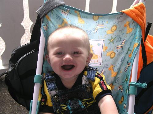 My smiley little man! - Here is my little man again, he is so cute I can't stand it! He is such a smiley boy!