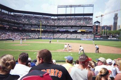 Orioles Sox Game July 2006 - Okay, I'm not a huge baseball fan but my hubby is a huge fan of the Orioles. Since my birthday is in the summer and I absolutely love Baltimore's Inner Harbor, we go there for my birthday and 9 times out of 10 the Orioles are playing right next door at Camden Yards, so we'll go catch a game.